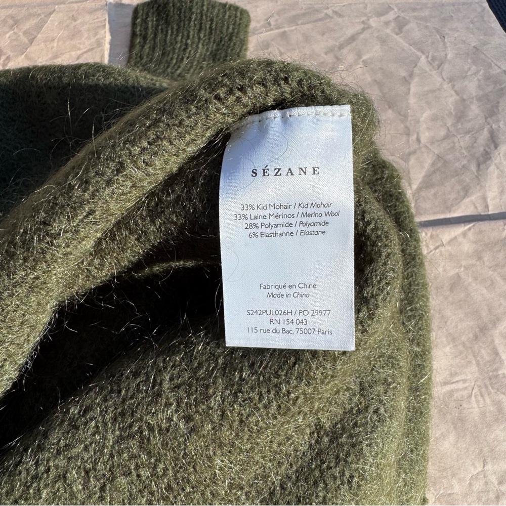 Sézane Stacy/Sezane Stacy Pull/Jumper/Sweater in Perfect Green, LNWT, Small - Picture 6 of 10